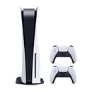 Videogame Playstation 5 PS5 Versão Com Disco Seminovo  + 2 Controles + 2 Jogos